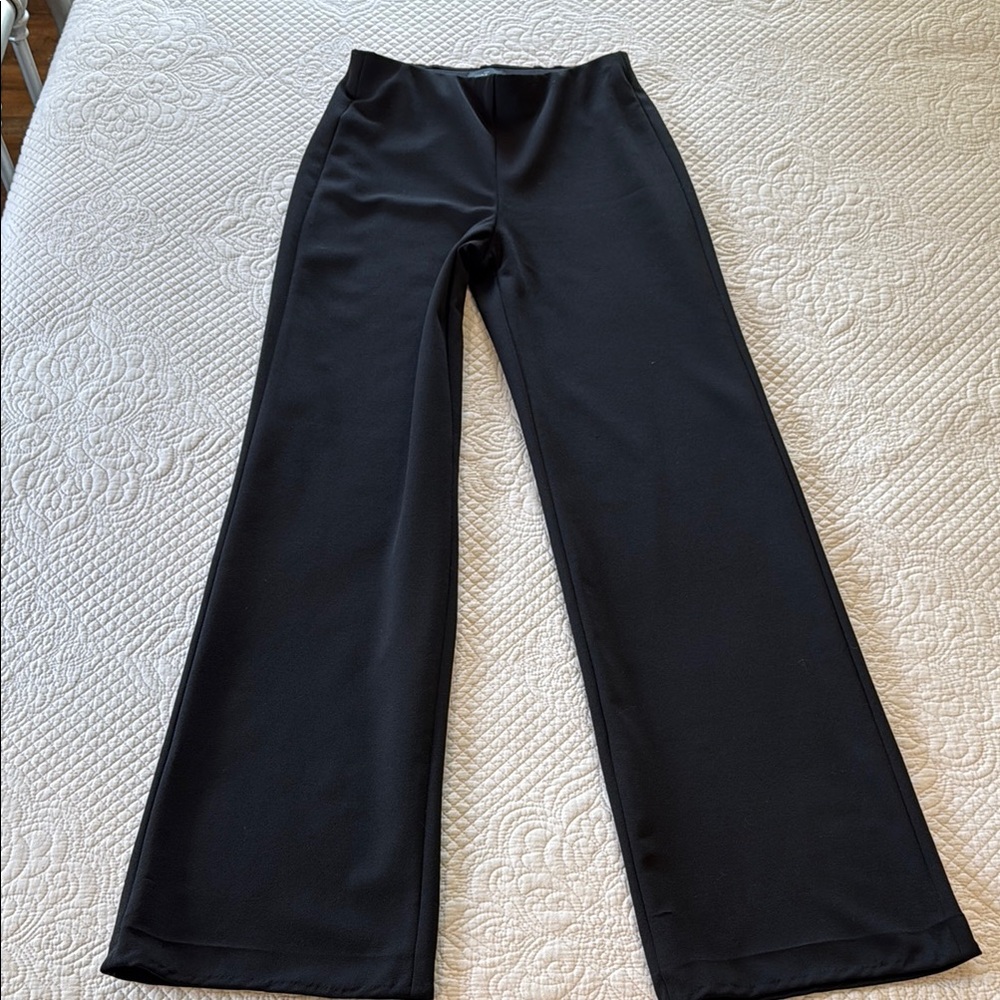White House Black Market Black Wide-Leg Trouser